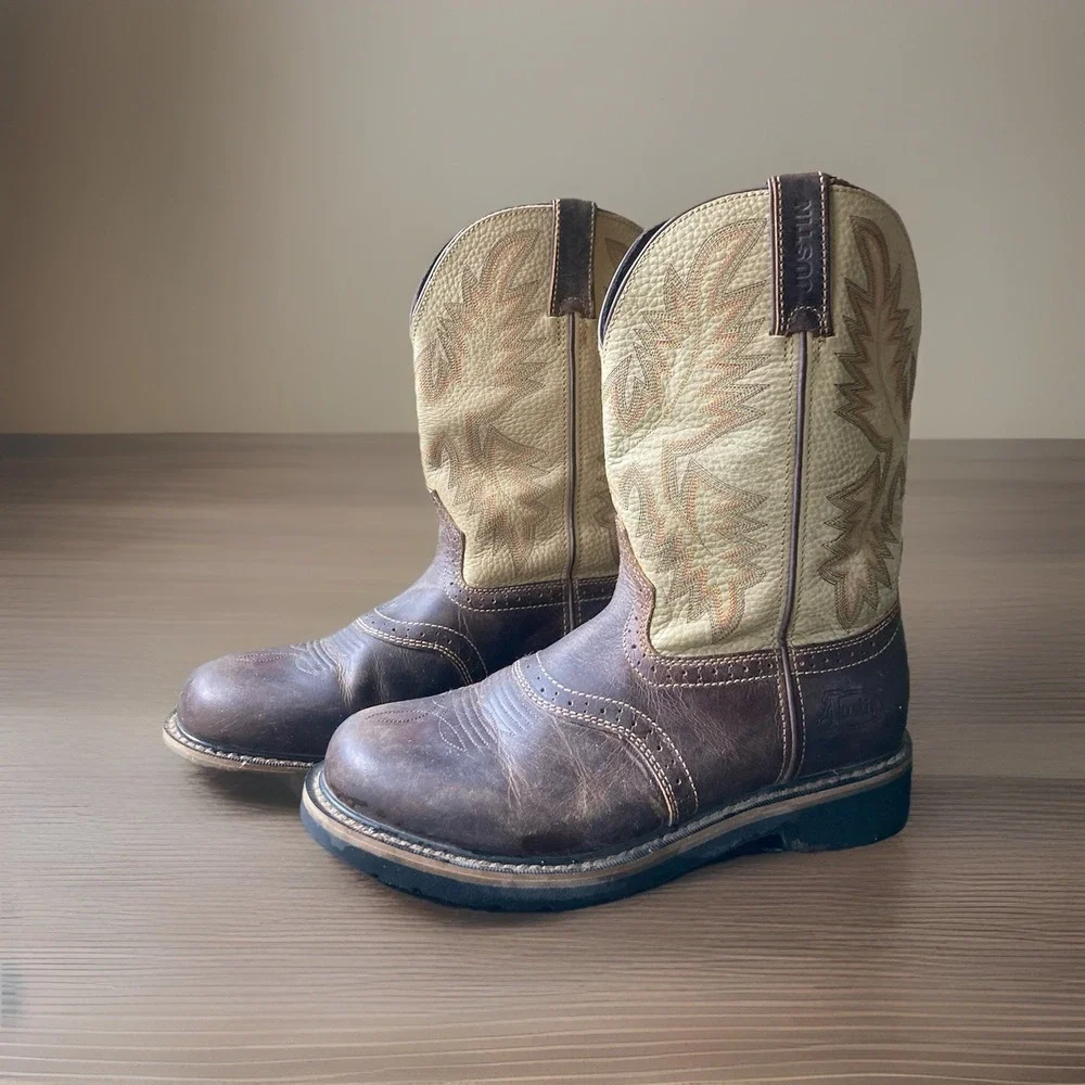 Justin Original Workboots Mens 11 EE Superintendent 11 Inch Work Brown SE4660